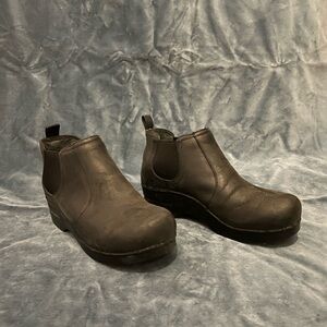 Black Dansko Chelsea Clog Boot